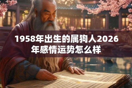 1958年出生的属狗人2026年感情运势怎么样 1958年出生的属狗人2026年感情运势怎么样