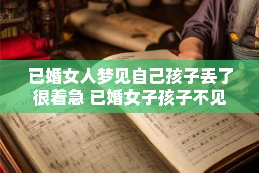 已婚女人梦见自己孩子丢了很着急 已婚女子孩子不见焦虑不已