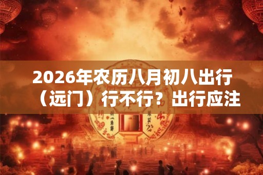 2026年农历八月初八出行（远门）行不行？出行应注意什么？