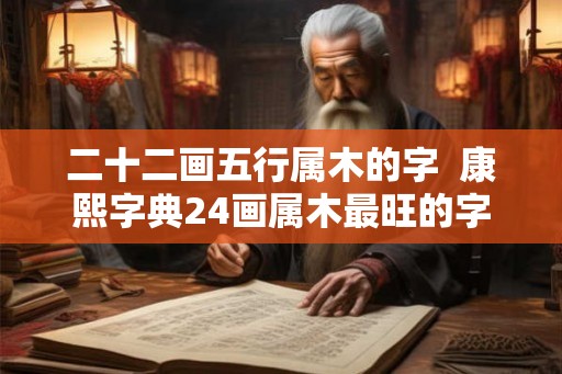 二十二画五行属木的字  康熙字典24画属木最旺的字