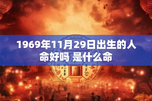 1969年11月29日出生的人命好吗 是什么命