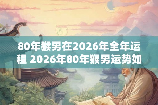 80年猴男在2026年全年运程 2026年80年猴男运势如何 80年猴男在2026年全年运程 2026年80年猴男运势如何