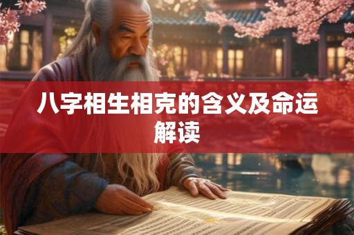 八字相生相克的含义及命运解读