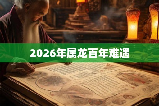 2026年属龙百年难遇