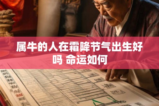 属牛的人在霜降节气出生好吗 命运如何