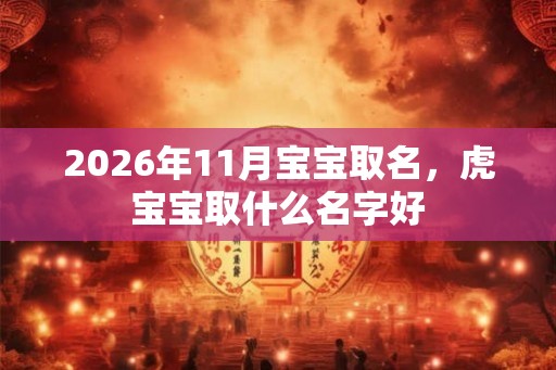 2026年11月宝宝取名，虎宝宝取什么名字好