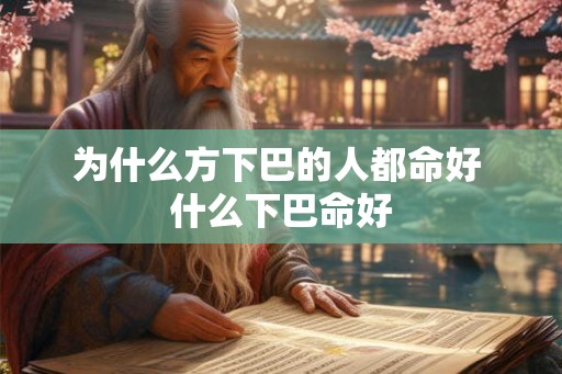 为什么方下巴的人都命好 什么下巴命好 为什么方下巴的人都命好 什么下巴命好