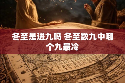 冬至是进九吗 冬至数九中哪个九最冷