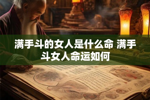满手斗的女人是什么命 满手斗女人命运如何 满手斗的女人是什么命 满手斗女人命运如何