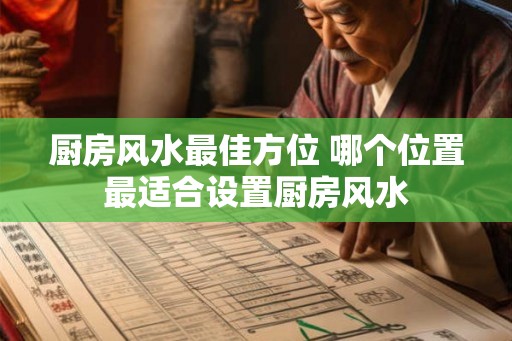 厨房风水最佳方位 哪个位置最适合设置厨房风水 厨房风水最佳方位 哪个位置最适合设置厨房风水
