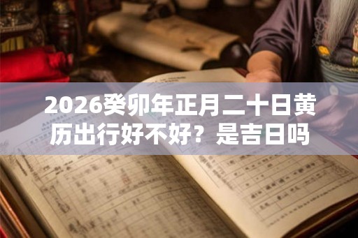 2026癸卯年正月二十日黄历出行好不好？是吉日吗