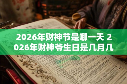 2026年财神节是哪一天 2026年财神爷生日是几月几号