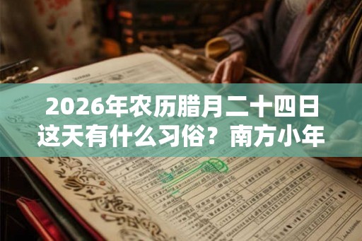 2026年农历腊月二十四日这天有什么习俗？南方小年习俗