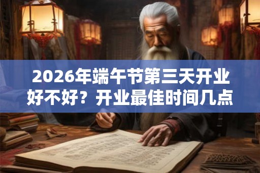 2026年端午节第三天开业好不好？开业最佳时间几点？
