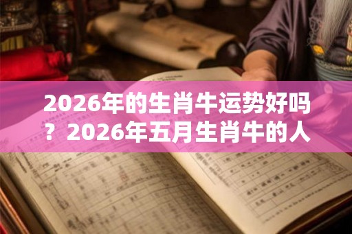 2026年的生肖牛运势好吗？2026年五月生肖牛的人运势如何？