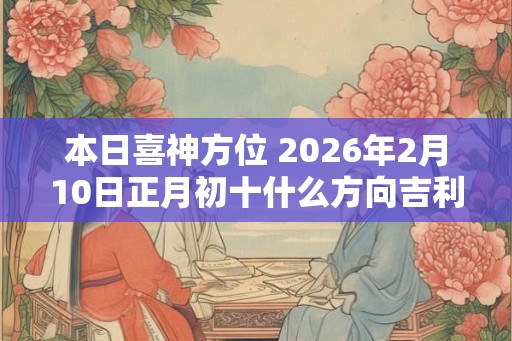 本日喜神方位 2026年2月10日正月初十什么方向吉利 本日喜神方位 2026年2月10日正月初十什么方向吉利