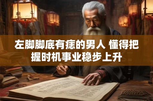 左脚脚底有痣的男人 懂得把握时机事业稳步上升 左脚脚底有痣的男人 懂得把握时机事业稳步上升