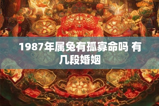 1987年属兔有孤寡命吗 有几段婚姻