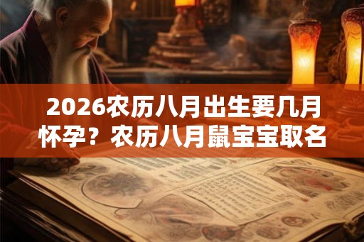 2026农历八月出生要几月怀孕？农历八月鼠宝宝取名字
