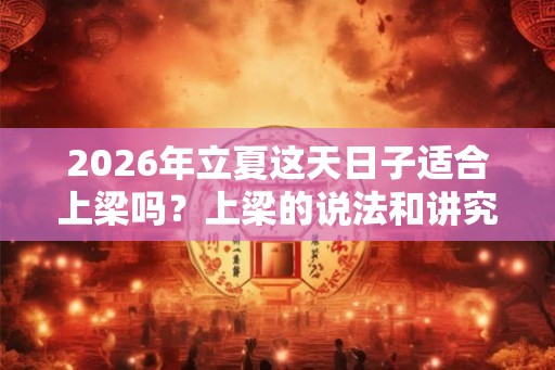 2026年立夏这天日子适合上梁吗？上梁的说法和讲究有哪些？