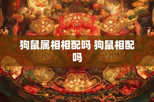 狗鼠属相相配吗 狗鼠相配吗 狗鼠属相相配吗 狗鼠相配吗