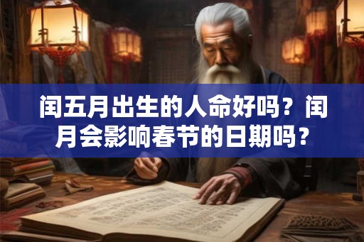 闰五月出生的人命好吗？闰月会影响春节的日期吗？