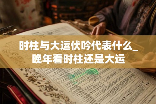 时柱与大运伏吟代表什么_晚年看时柱还是大运