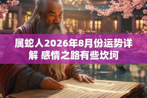 属蛇人2026年8月份运势详解 感情之路有些坎坷
