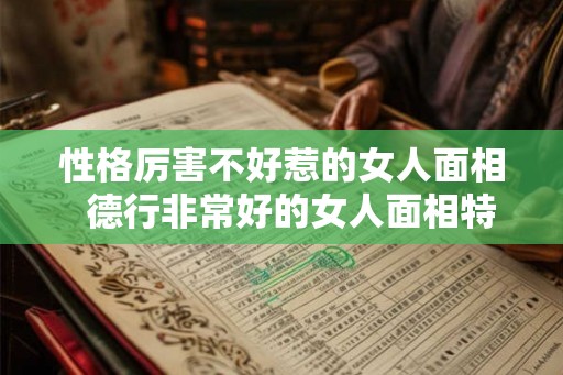 性格厉害不好惹的女人面相  德行非常好的女人面相特征
