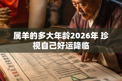 属羊的多大年龄2026年 珍视自己好运降临