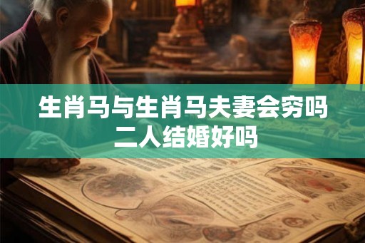 生肖马与生肖马夫妻会穷吗 二人结婚好吗