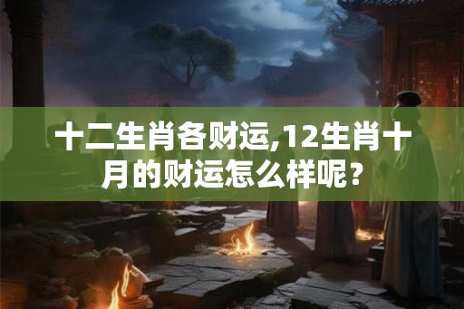 十二生肖各财运,12生肖十月的财运怎么样呢? 十二生肖各财运,12生肖十月的财运怎么样呢?