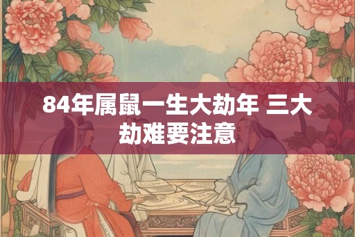 84年属鼠一生大劫年 三大劫难要注意 84年属鼠一生大劫年 三大劫难要注意
