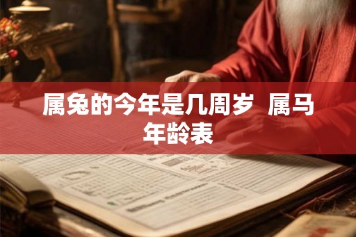 属兔的今年是几周岁 属马年龄表 属兔的今年是几周岁 属马年龄表