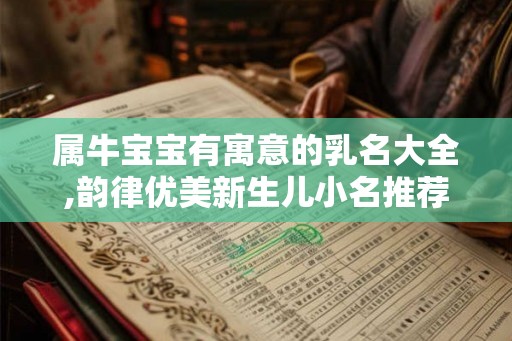 属牛宝宝有寓意的乳名大全,韵律优美新生儿小名推荐