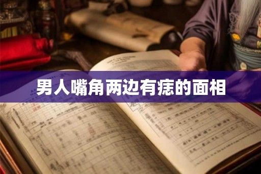 男人嘴角两边有痣的面相