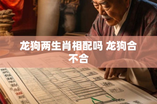 龙狗两生肖相配吗 龙狗合不合
