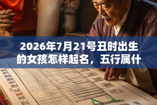 2026年7月21号丑时出生的女孩怎样起名，五行属什么？