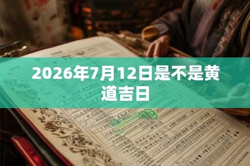 2026年7月12日是不是黄道吉日