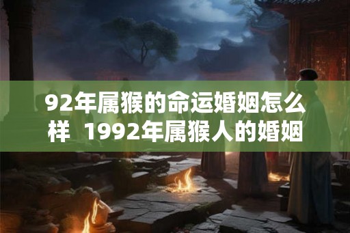 92年属猴的命运婚姻怎么样  1992年属猴人的婚姻