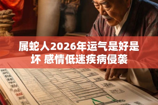 属蛇人2026年运气是好是坏 感情低迷疾病侵袭