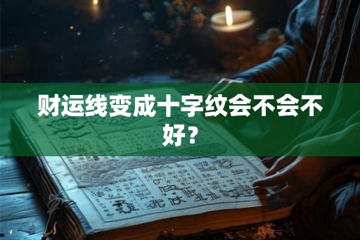 财运线变成十字纹会不会不好？