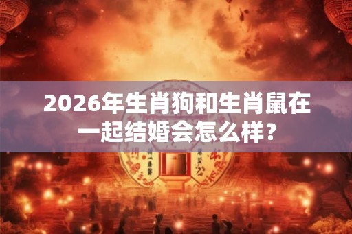 2026年生肖狗和生肖鼠在一起结婚会怎么样？
