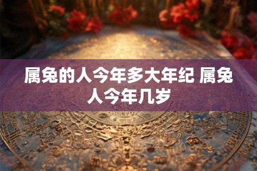 属兔的人今年多大年纪 属兔人今年几岁
