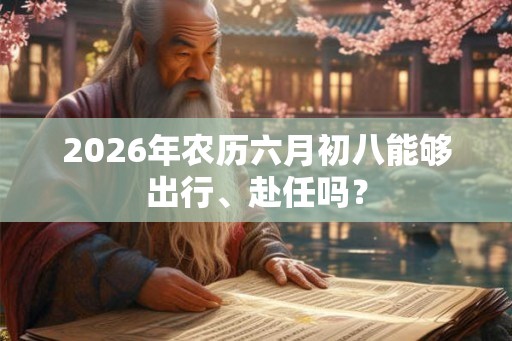 2026年农历六月初八能够出行、赴任吗? 2026年农历六月初八能够出行、赴任吗?
