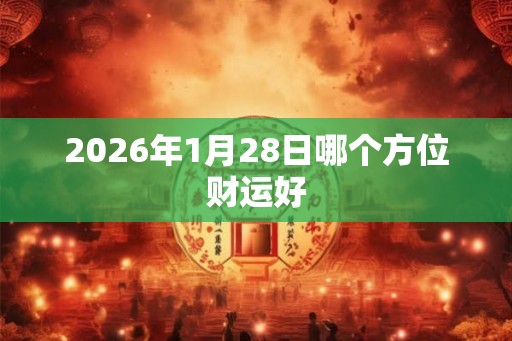 2026年1月28日哪个方位财运好