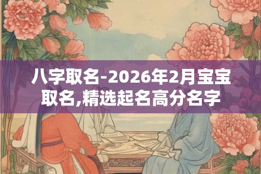 八字取名-2026年2月宝宝取名,精选起名高分名字