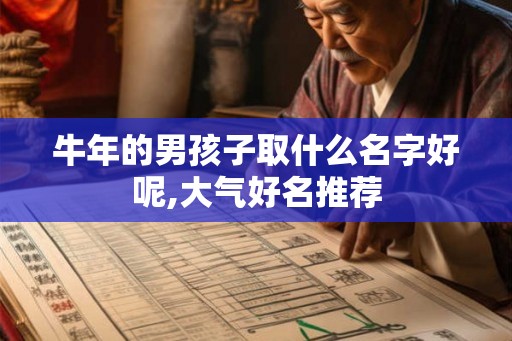 牛年的男孩子取什么名字好呢,大气好名推荐