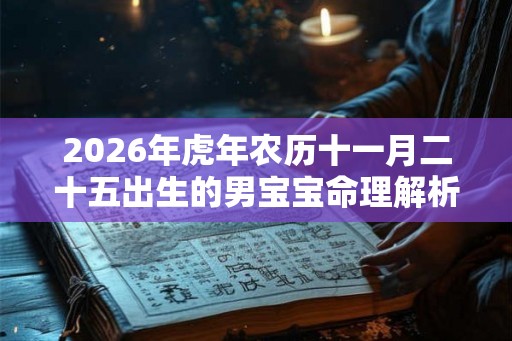 2026年虎年农历十一月二十五出生的男宝宝命理解析 2026年虎年农历十一月二十五出生的男宝宝命理解析