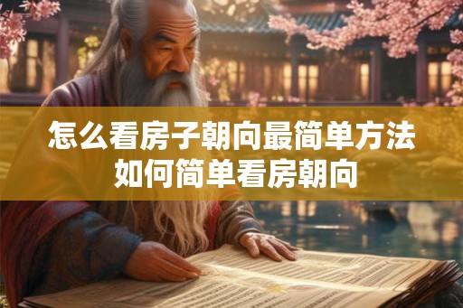 怎么看房子朝向最简单方法 如何简单看房朝向